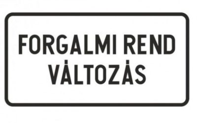 Forgalmi rend változás
