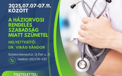 Háziorvosi szabadság